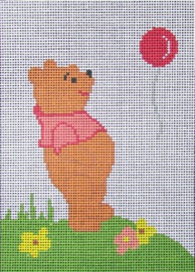 click here to view larger image of Pooh and Balloon (hand painted canvases)
