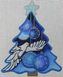 click here to view larger image of Dove Tree Blue (hand painted canvases)