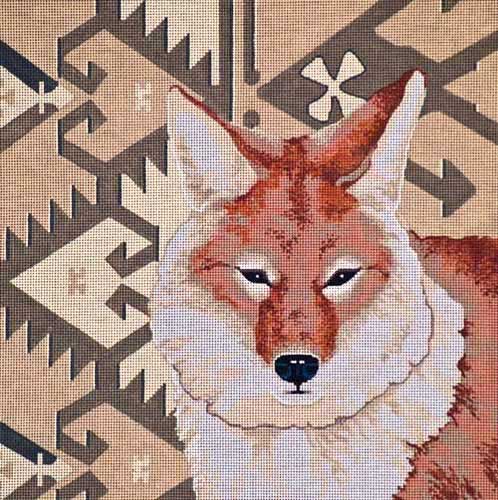 click here to view larger image of Coyote (hand painted canvases)