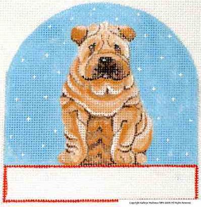click here to view larger image of Shar Pei (hand painted canvases)
