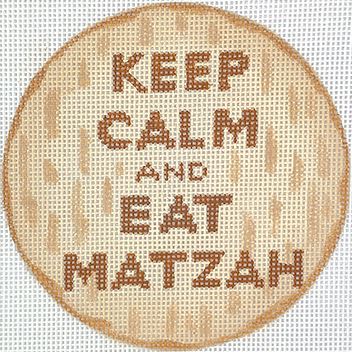 click here to view larger image of Keep Calm and Eat Matzah (hand painted canvases 2)