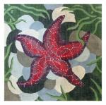 click here to view larger image of Purple Starfish/Large (hand painted canvases)