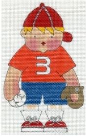 click here to view larger image of Baseball Bobby (hand painted canvases)