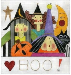 click here to view larger image of Boo ! (hand painted canvases)