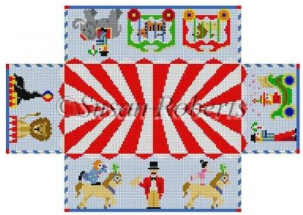 click here to view larger image of Circus Parade Brick Cover (hand painted canvases)