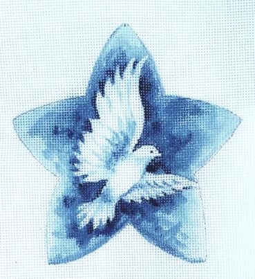 click here to view larger image of Dove Star (hand painted canvases)