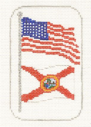 click here to view larger image of Florida and USA Flags (hand painted canvases)