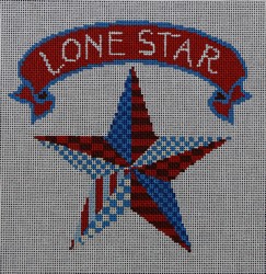 click here to view larger image of Lone Star (hand painted canvases)