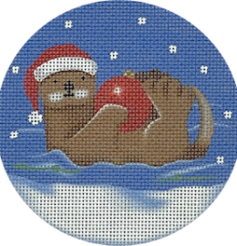 click here to view larger image of Ornament Otter (printed canvas)