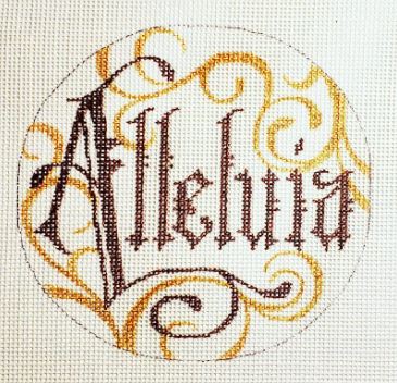 click here to view larger image of Alleluia (hand painted canvases)