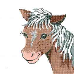 click here to view larger image of Cute Horse (hand painted canvases)
