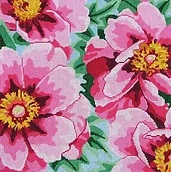 click here to view larger image of Tree Peony - Duchess (hand painted canvases)