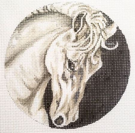 click here to view larger image of White Horse (hand painted canvases)