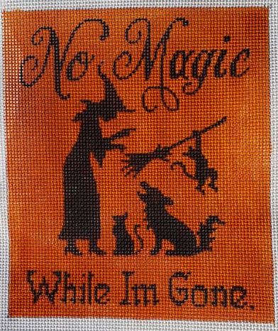click here to view larger image of No Magic (hand painted canvases)
