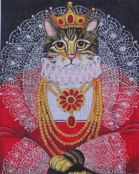 click here to view larger image of QE Cat (hand painted canvases)