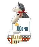 click here to view larger image of University of Connecticut w/Huskie (hand painted canvases)