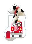 click here to view larger image of Fire Department w/Dalmatian (hand painted canvases)