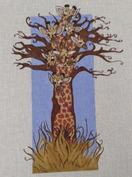 click here to view larger image of Giraffe Tree (hand painted canvases)