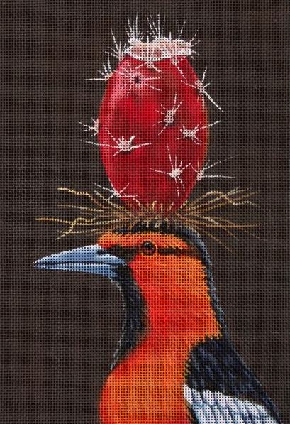 click here to view larger image of Prickly Pear Bird (hand painted canvases)