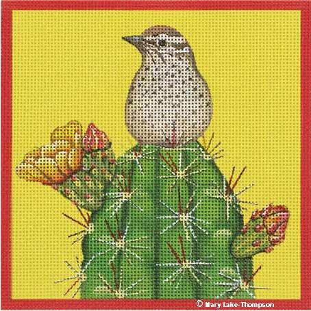 click here to view larger image of Cactus Wren (hand painted canvases)