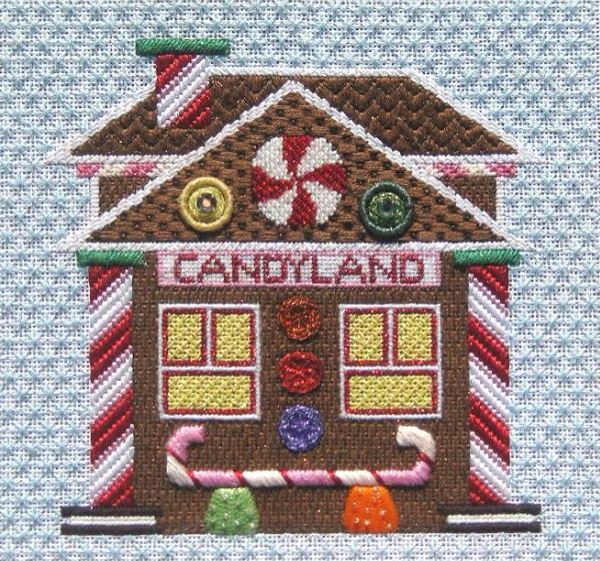 click here to view larger image of Candyland Train Depot (hand painted canvases)