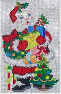 click here to view larger image of Small Standing Santa  (hand painted canvases)