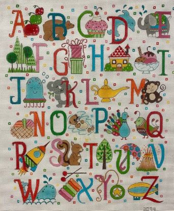click here to view larger image of Alphabet Upper Case (hand painted canvases)