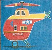click here to view larger image of Helicopter (hand painted canvases)