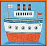 click here to view larger image of Boat (hand painted canvases)