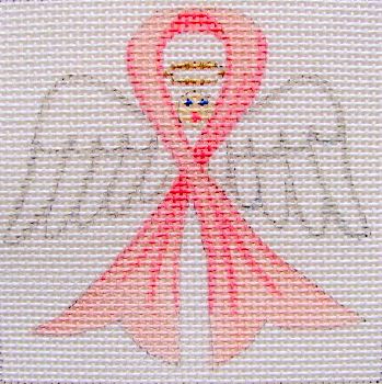 click here to view larger image of Ribbon Angel (hand painted canvases)