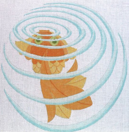 click here to view larger image of Ripples Goldfish (hand painted canvases)