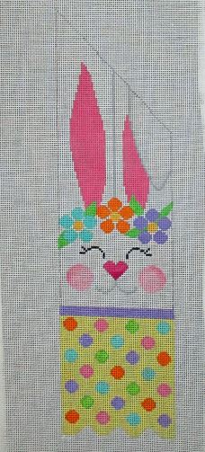 click here to view larger image of Picket Fence Girl Bunny (Right) (hand painted canvases)