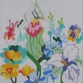 click here to view larger image of Small Wild Flowers 1 (hand painted canvases)