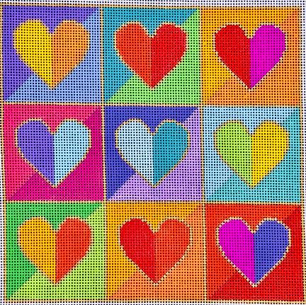 click here to view larger image of Cross My Heart - 13M (hand painted canvases)