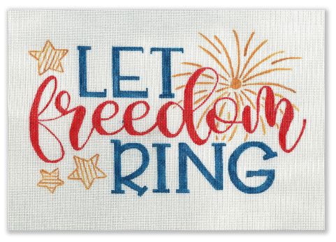 click here to view larger image of Let Freedom Ring (hand painted canvases)