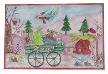 click here to view larger image of Christmas Journey (hand painted canvases)