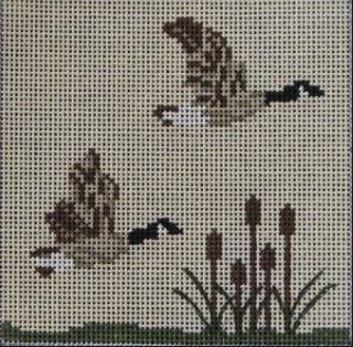 click here to view larger image of Geese Coaster (hand painted canvases)