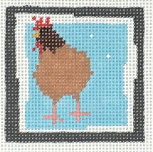 click here to view larger image of First Stitch Kit - Hen (needlepoint kits)