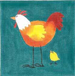 click here to view larger image of Big Chick, Little Chick (hand painted canvases)