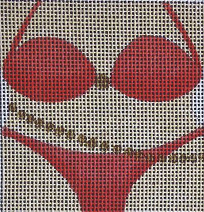 click here to view larger image of Halter Bikini (hand painted canvases)