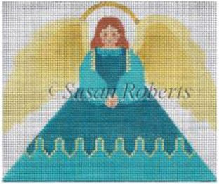click here to view larger image of Angel 4 Tissue Roll Ornament    (hand painted canvases)