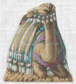 click here to view larger image of Blue/Gold Camel Nativity Doll (hand painted canvases)