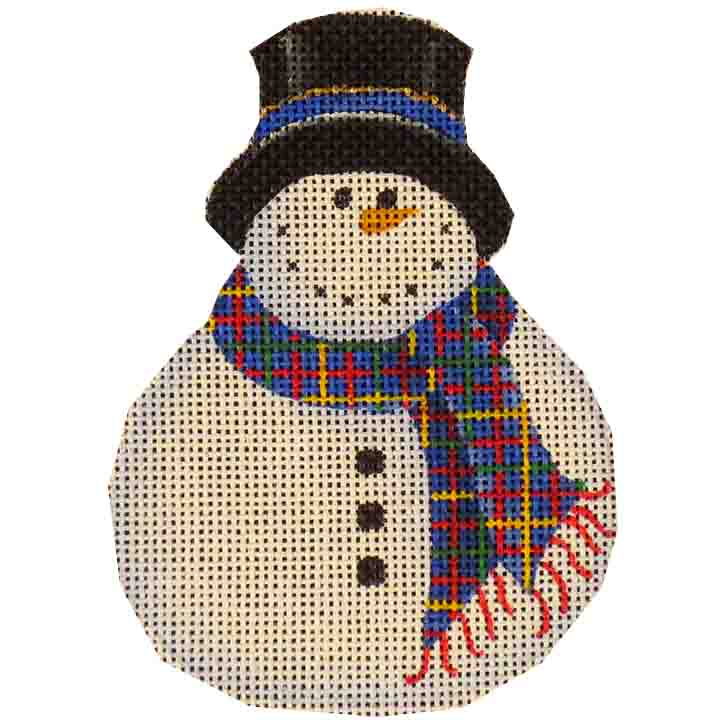 click here to view larger image of Black Hat Snowman (hand painted canvases)