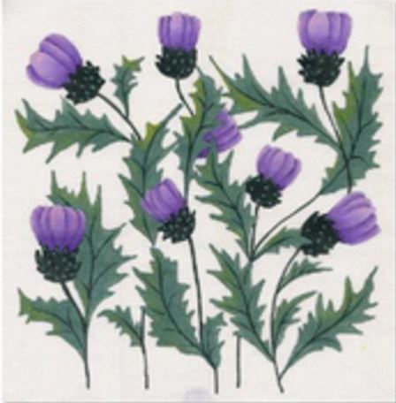 click here to view larger image of Thistle (hand painted canvases)