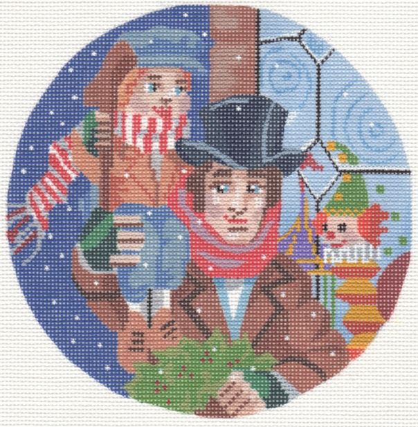 click here to view larger image of Tiny Tim and Bob Cratchit (hand painted canvases)