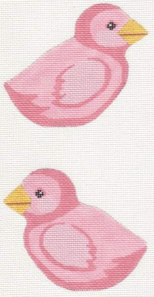 click here to view larger image of Pink Chick Clip-On (hand painted canvases)