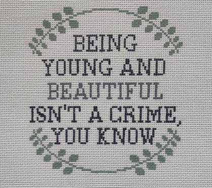 click here to view larger image of Being Beautiful isn't a Crime (hand painted canvases)