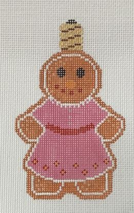 click here to view larger image of Retro Gingerbread Woman Bulb (hand painted canvases)