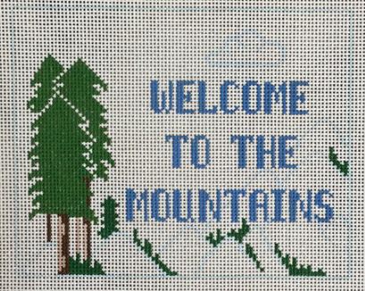 click here to view larger image of Welcome to the Mountains (hand painted canvases)