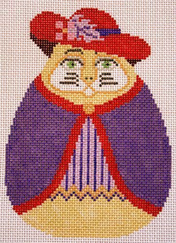 click here to view larger image of Red Hat Cat (hand painted canvases)